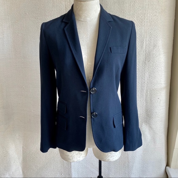 Vanessa Bruno Paris Two-Button Suit Jacket Blue - Picture 6 of 8